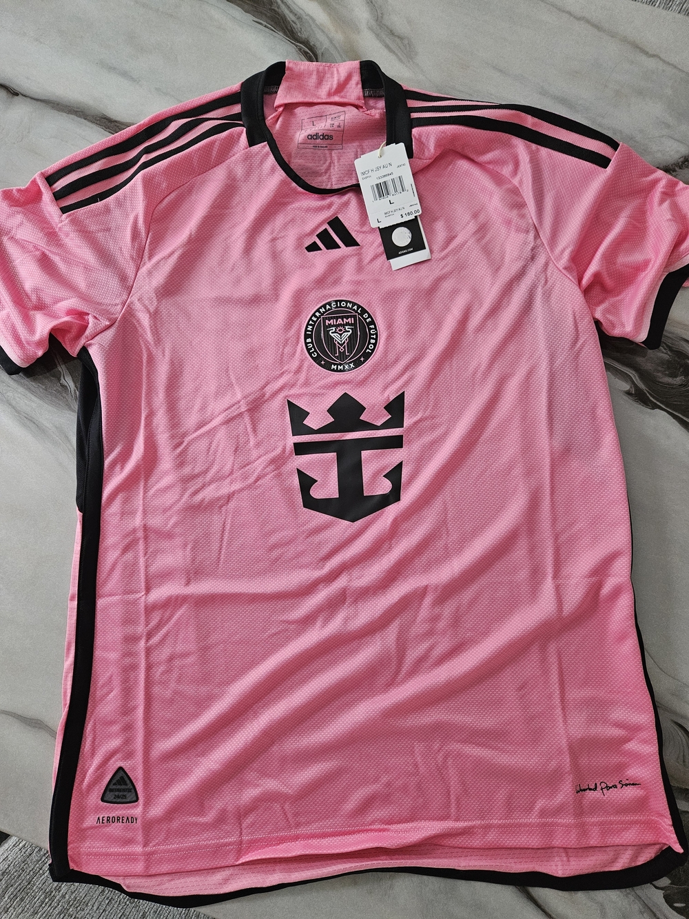 Adidas Pink Messi Soccer Jersey